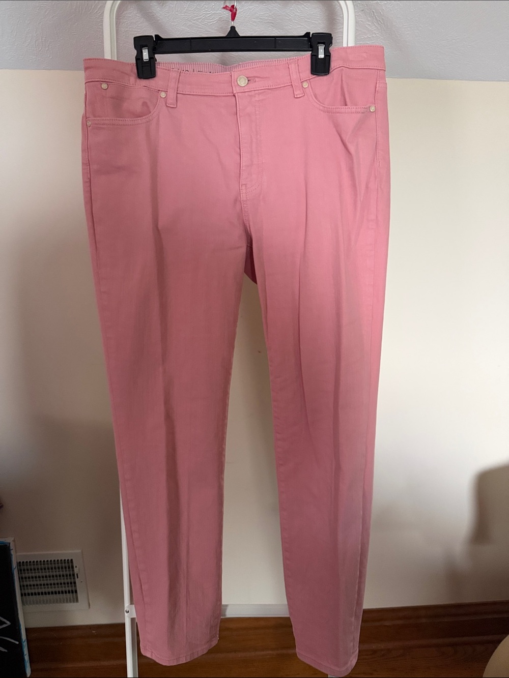 Talbots Flawless Slim ankle 5-pocket jeans in dusty pink - size 12
